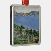 ポールセザンヌ| L'Estaque、Marseの湾の眺め メタルオーナメント (右)