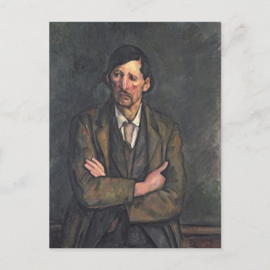 ポールセザンヌ | Man with Crossed Arms, c.1899 ポストカード (正面)