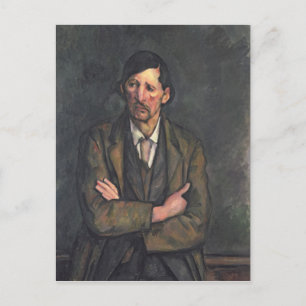 ポールセザンヌ Man with Crossed Arms, c.1899 ポストカード