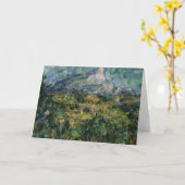 ポールセザンヌ| Mont Sainte-Victoire 1904-05年 カード (黄色い花)