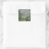 ポールセザンヌ | Montagne Sainte-Victoire, c.1887-90 スクエアシール (バッグ)
