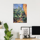 ポールセザンヌ | Red rock, c.1895 (キャンバス上の油) ポスター (ホームオフィス)