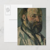 ポールセザンヌ | Self Portrait（自画像）、c.1877-80 ポストカード (正面/裏面)