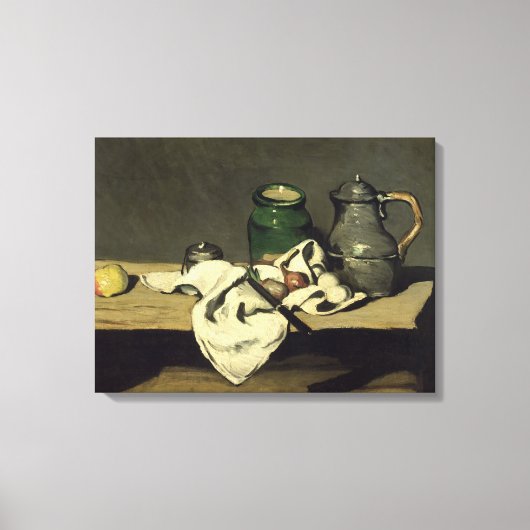 ポールセザンヌ | Still Life with a Kettle, c.1869 キャンバスプリント (正面)