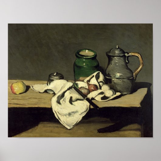 ポールセザンヌ | Still Life with a Kettle, c.1869 ポスター (正面)