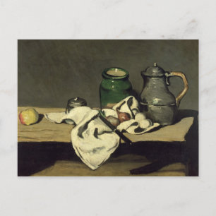 ポールセザンヌ   Still Life with a Kettle, c.1869 ポストカード