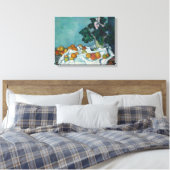 ポールセザンヌ | Still Life with Appleとポット キャンバスプリント (インサイチュ (寝室))