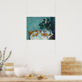 ポールセザンヌ | Still Life with Appleとポット ポスター (キッチン)