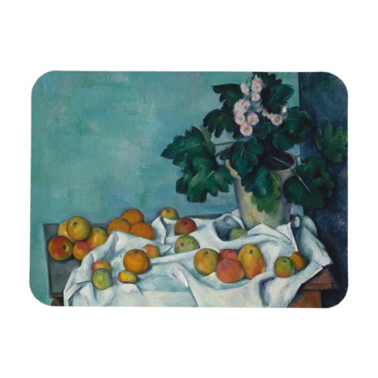ポールセザンヌ | Still Life with Appleとポット マグネット (横)