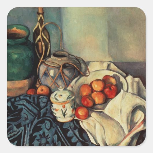 ポールセザンヌ | Still Life with Apple, 1893-94 スクエアシール (正面)