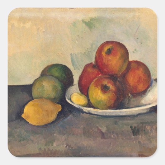 ポールセザンヌ | Still life with Apple, c.1890 スクエアシール (正面)