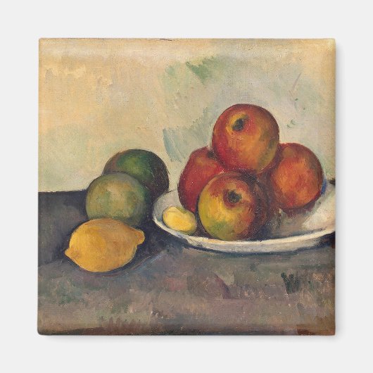 ポールセザンヌ | Still life with Apple, c.1890 マグネット (正面)