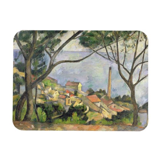 ポールセザンヌ | The Sea at l'Estaque, 1878 マグネット (横)