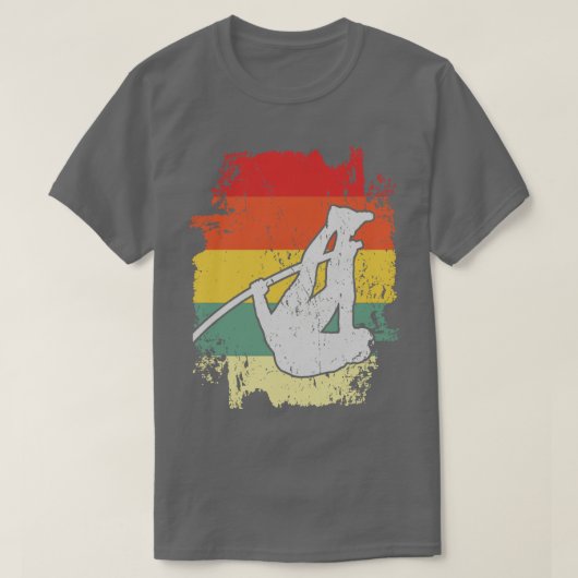 ポールバーター用ポールヴォールティングデザイン Tシャツ (デザイン正面)