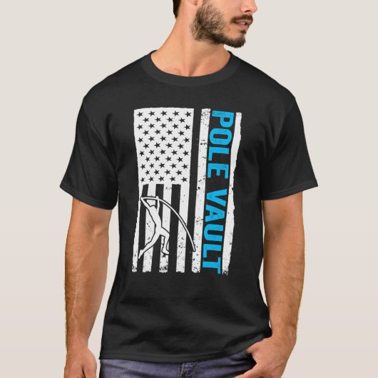 ポールバーターUSフラッグポールヴォールト Tシャツ (正面)