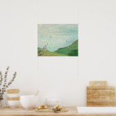 ポールビルの崖(1882) by Claude Monet ポスター (キッチン)