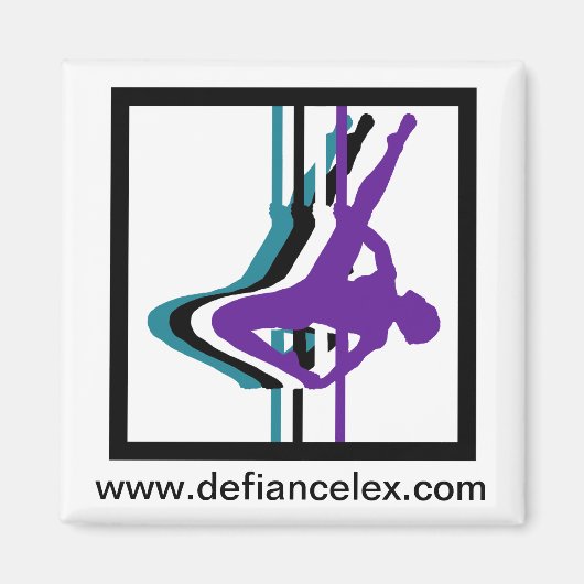 ポールフィットネスシルエットマグネット マグネット (正面)