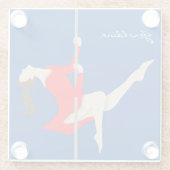 ポールフィットネス ガラスコースター (裏面)