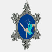 ポールフィットネス スノーフレークピューターオーナメント (左)