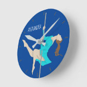 ポールフィットネス ラウンド壁時計 (傾斜)