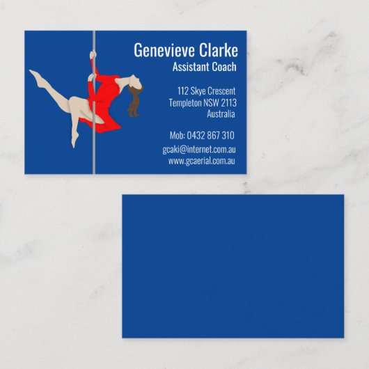 ポールフィットネス 名刺 (正面/裏面)