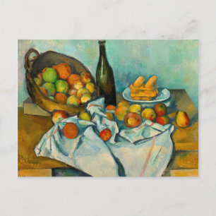 ポールフランスのセザンヌ絵画のリンゴのバスケット ポストカード