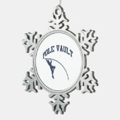 ポールボルト スノーフレークピューターオーナメント (右)