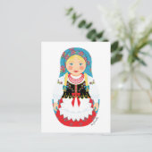 ポールマトリョシカ葉書 ポストカード (スタンド正面)