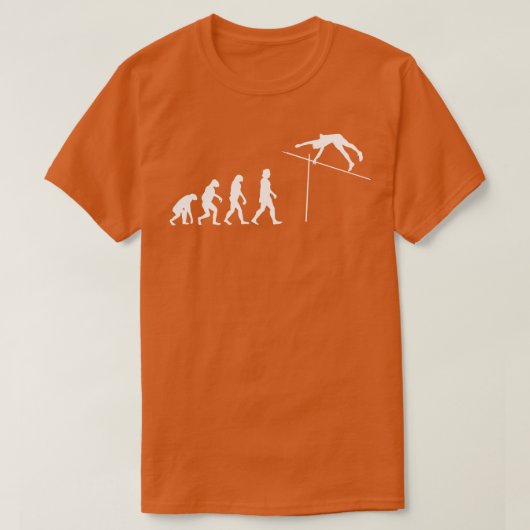 ポールヴォールティングの進化 Tシャツ (デザイン正面)