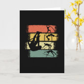 ポールヴォールトレトロヴィンテージ カード (黄色い花)