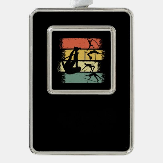 ポールヴォールトレトロヴィンテージ シルバープレートフレームオーナメント (正面)