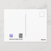 ポール上のカモメDIYはがき ポストカード (裏面)