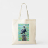 「ポール上のペリカン」トートバッグ トートバッグ (裏面)