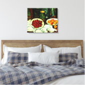 ポール人気があるセザンヌ絵を描ズ、さくらんぼ キャンバスプリント (インサイチュ (寝室))