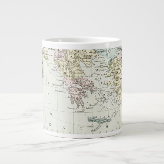 ポール伝道旅行地図 ジャンボコーヒーマグカップ (正面)