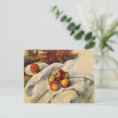 ポール絵を描セザンヌのリンゴ葉書 ポストカード (スタンド正面)