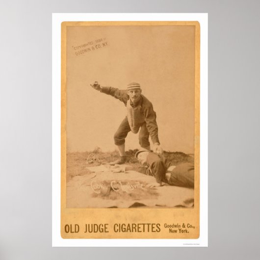 ポール調理師ベースボールカード1889 ポスター (正面)