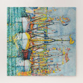 ポール賛美・シニャックによるグロイでのマグロ船団の ジグソーパズル (横)