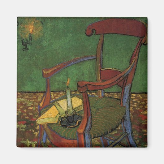 ポール・ガウギンの肘掛け椅子：ヴィンセント・ヴァン・ゴッホ マグネット (正面)