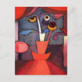 ポール·クリー絵画の有名な秋の花。  シーズンポストカード (正面)