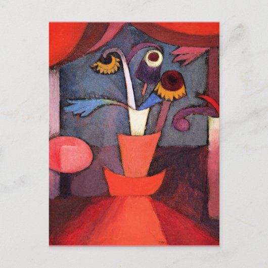 ポール·クリー絵画の有名な秋の花。  シーズンポストカード (正面)