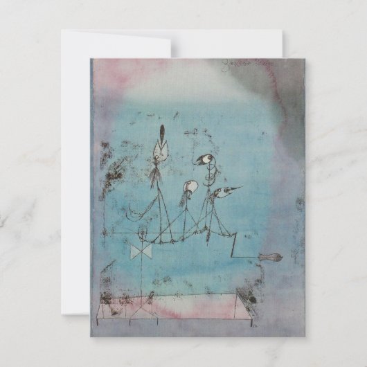 ポール·クリー·トゥイッタリング·マシン·招待状 招待状 (正面)