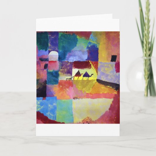 ポール・クリー・ランドスケープ（ラクダあり） カード (正面)