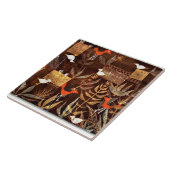 ポール・クレーによるカラフル抽象芸術アート、 Bird Garden タイル (側面)