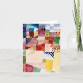 ポール・クレーによるハンマメットのモチーフ、抽象芸術 カード (正面)