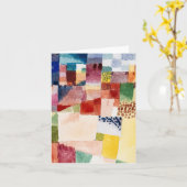 ポール・クレーによるハンマメットのモチーフ、抽象芸術 カード (黄色い花)