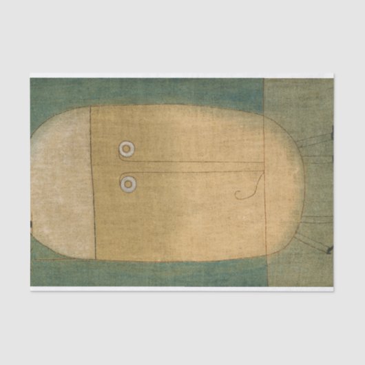 ポール・クレーによる恐怖の仮面 薄葉紙 (正面)