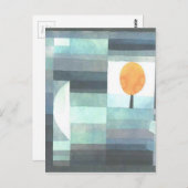 ポール・クレーによる秋の使者 ポストカード (正面/裏面)