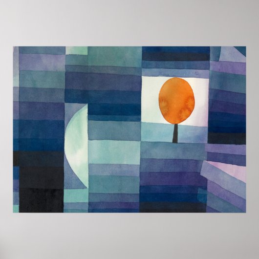 ポール・クレーによる秋の前触れ ポスター (正面)