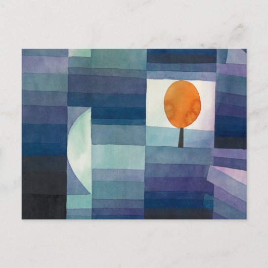 ポール・クレーによる秋の前触れ ポストカード (正面)